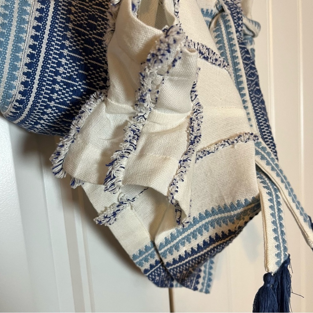 Saylor Mazzy Romper Embroidered Coastal Beach Resort Size Small Boho Cotton - Picture 5 of 11